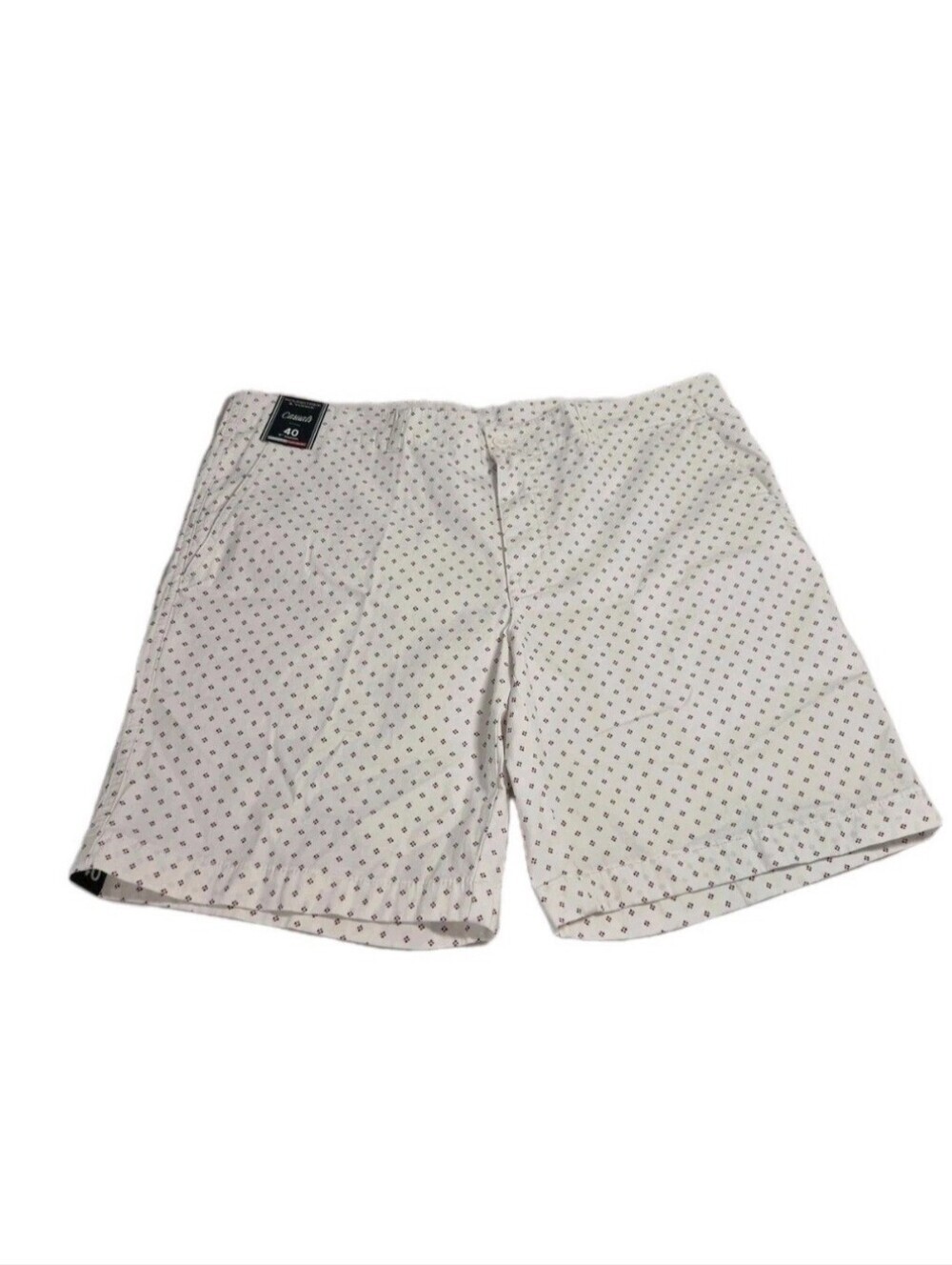 Roundtree & Yorke Men's Shorts Size 40 Casuals White Flat Front Chino NWT 27